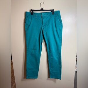 Tommy Hilfiger Hampton Slim Stretch Chino Pants Teal Size 12